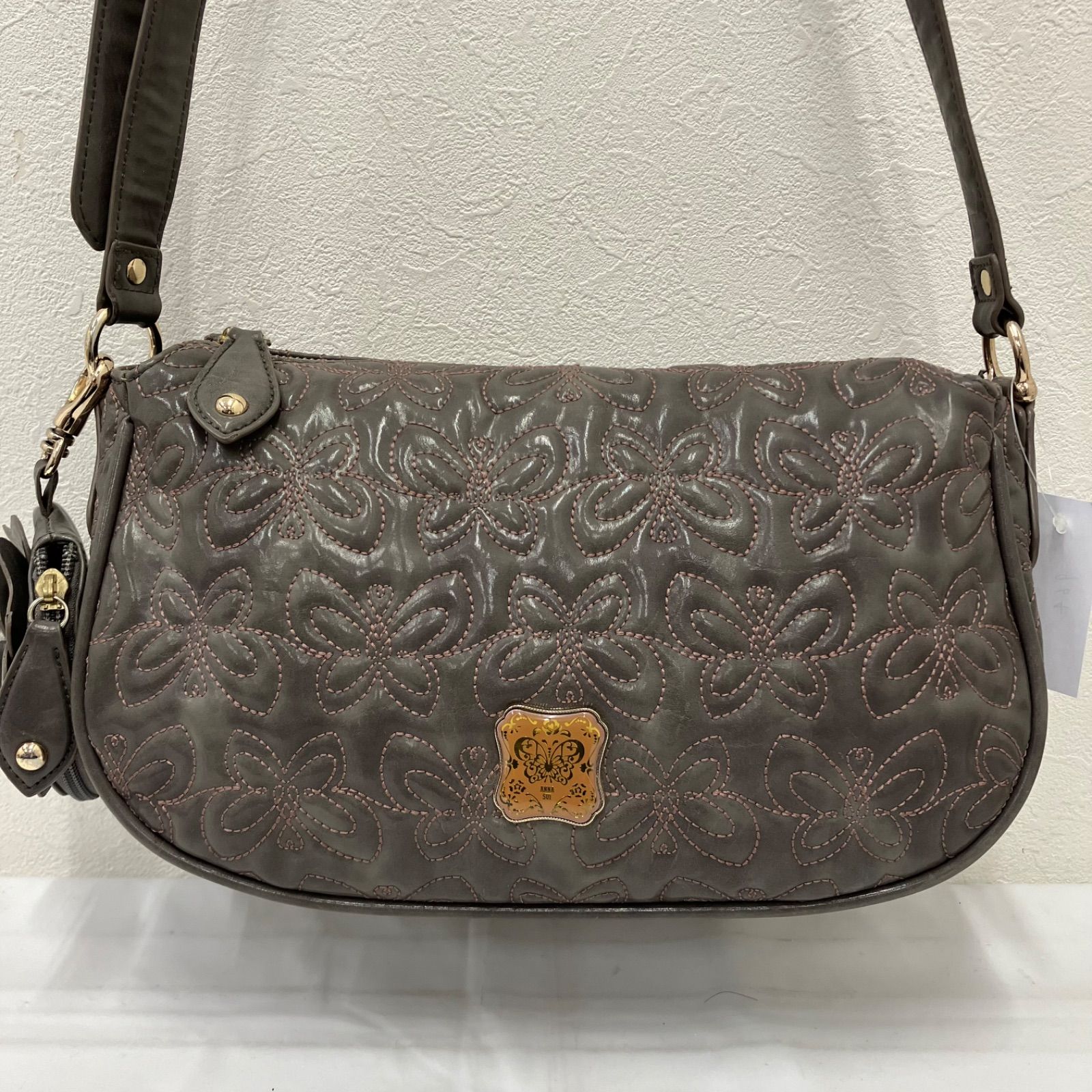 964 ANNA SUI アナスイ メアリー ショルダーバッグ ポーチ レザー 