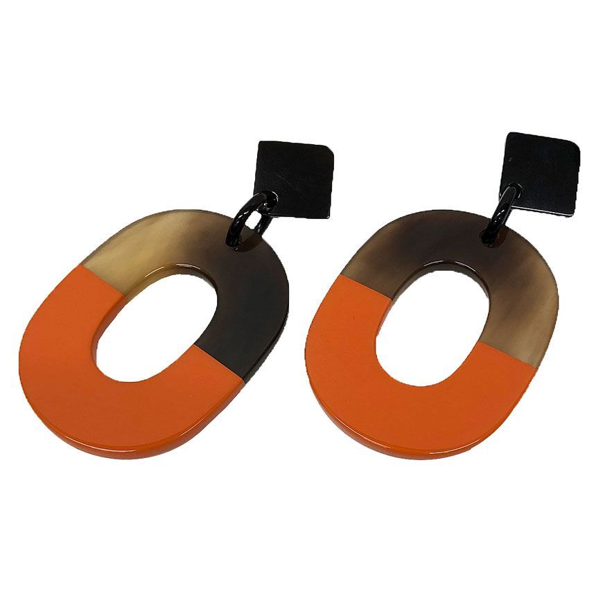 HERMES エルメス イスム ピアス Isthme バッファローホーン HERMES エルメス イスム ピアス Isthme バッファローホーン