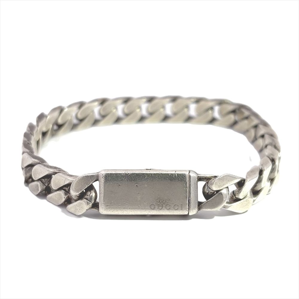 グッチ GUCCI 喜平 チェーン ブレスレット SV925 42.7g シルバー【中古