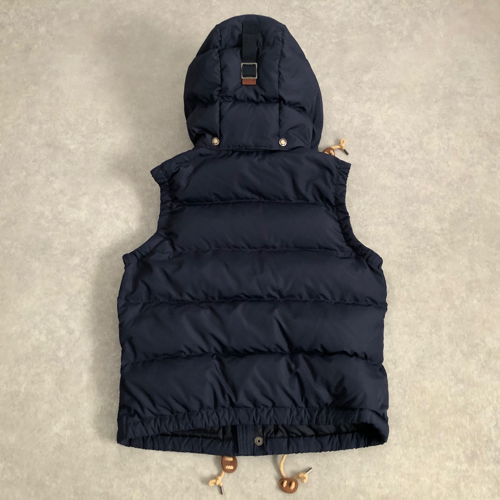 美品 POLO RALPH LAUREN ポニー刺繍 2way フード付ダウン ベスト ポロ