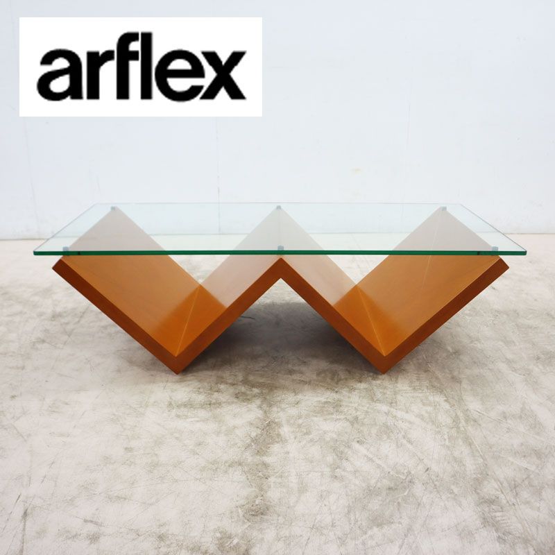 arflex/アルフレックス ガラステーブル モンターニャ センターテーブル イタリアンモダン (FA24) アルフレックス / arflex モンターニャ / MONTAGNA ガラステーブル