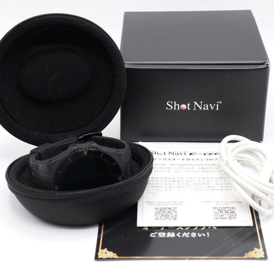 美品】ShotNavi EXCEEDS ブラック GPS距離計測器 ショットナビ 美品】ShotNavi EXCEEDS ブラック GPS距離計測器 ショットナビ