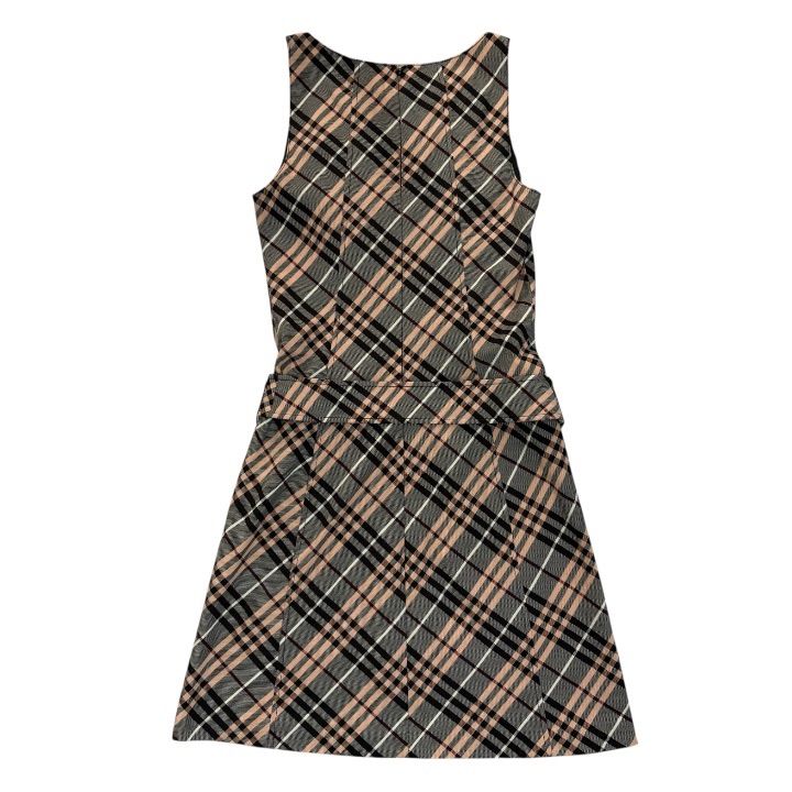 BURBERRY BLUE LABEL Nova Check Sleeveless Dress Belted Vintage Y2K