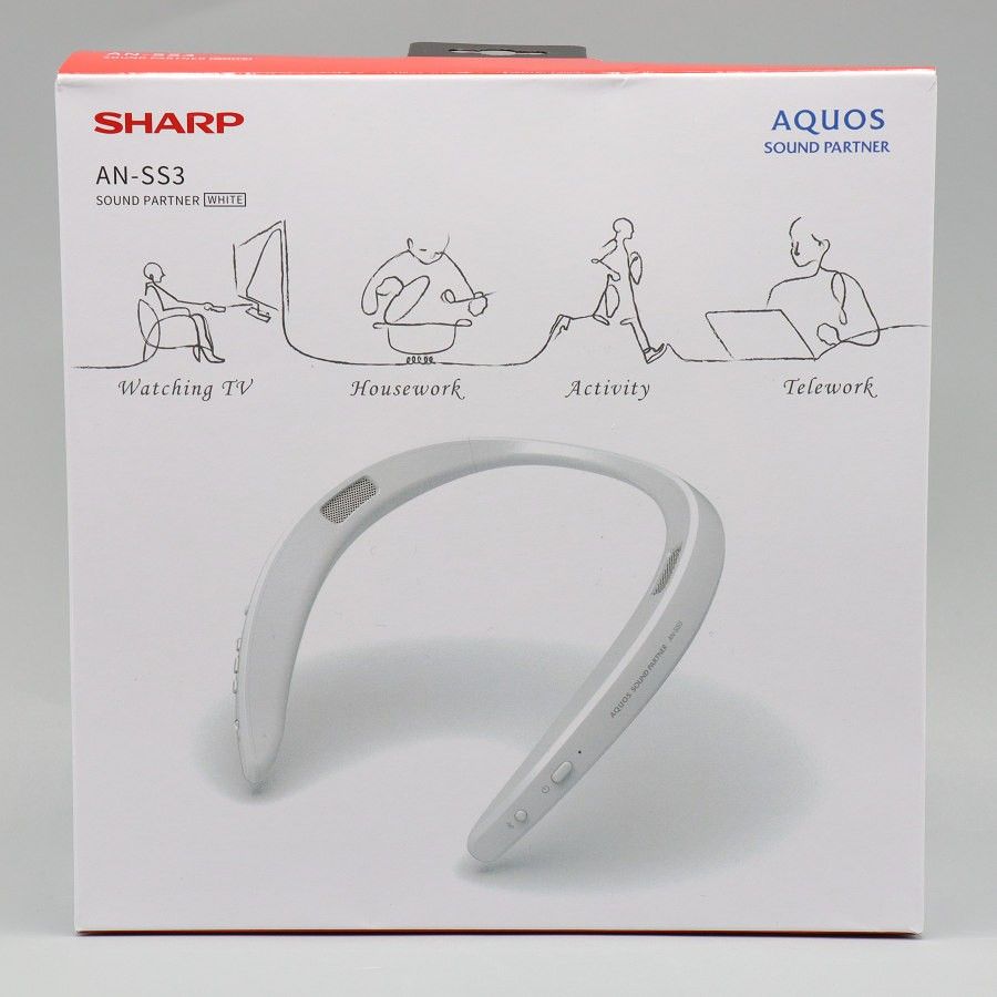 美品】シャープ AQUOSサウンドパートナー AN-SS3-W ホワイト