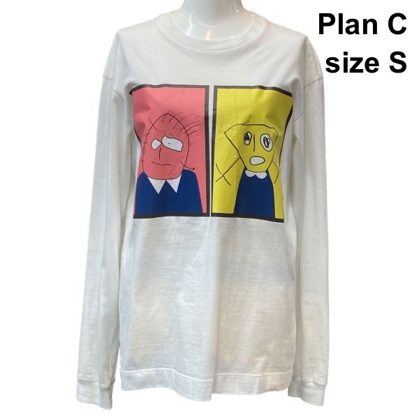 【美品】PLAN C プランシー イラストプリントロングTシャツ ◇ プランシー Plan C アートプリント ロングスリーブ カットソー T