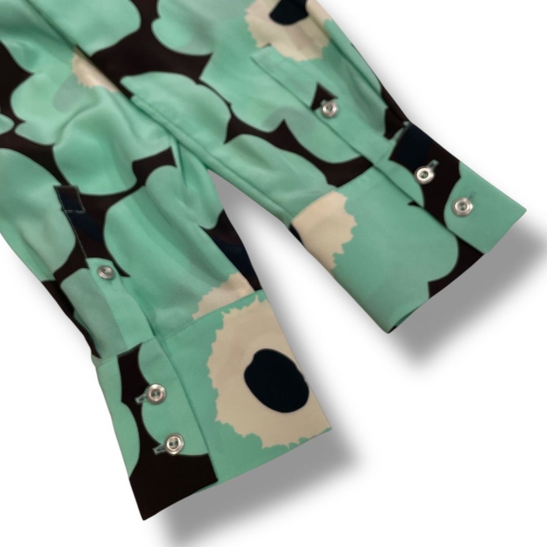 新品 未使用 タグ付き marimekko マリメッコ ウニッコ柄シルクシャツ