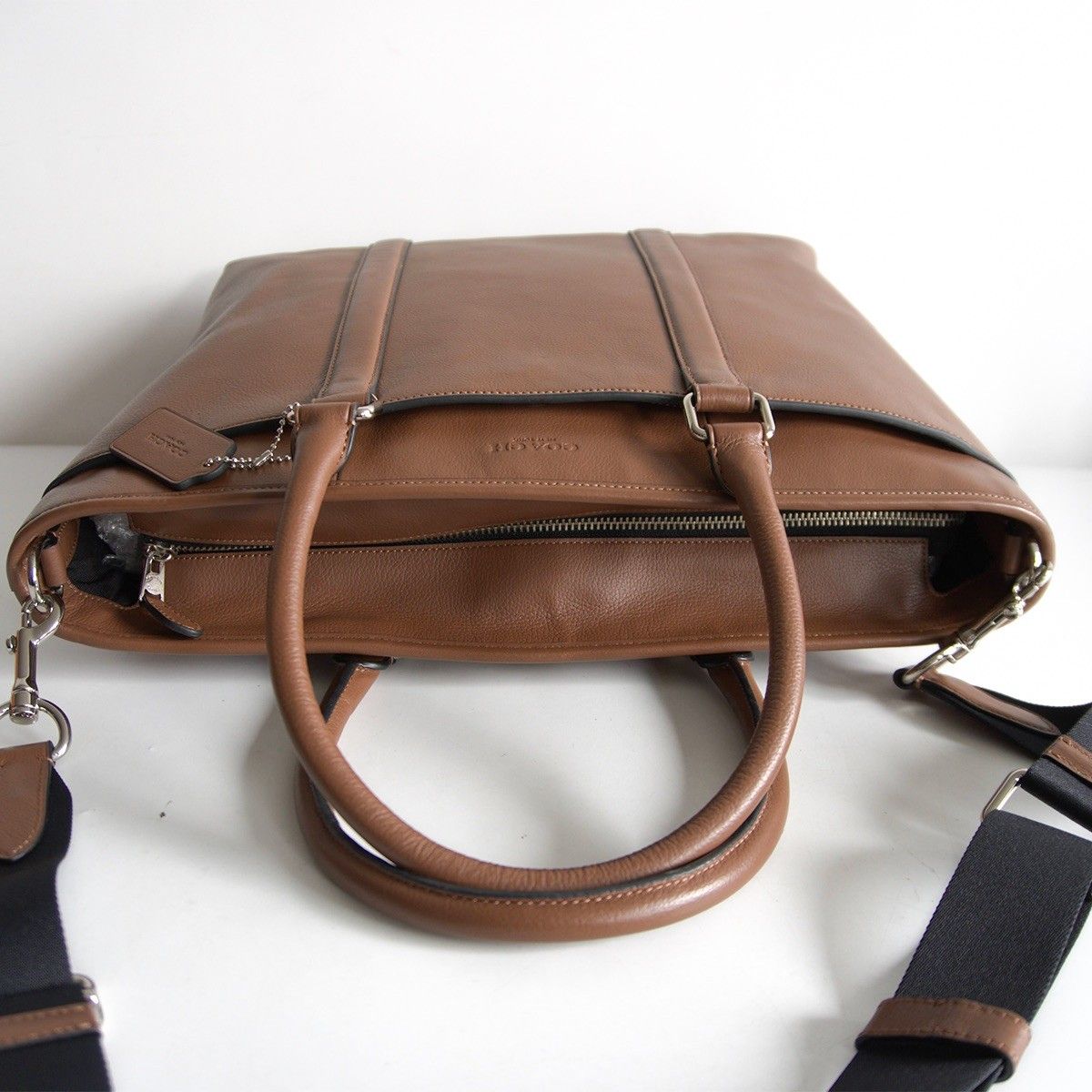 美品】COACH【2WAY メトロポリタン レザー トートバッグ】 ブラウン 