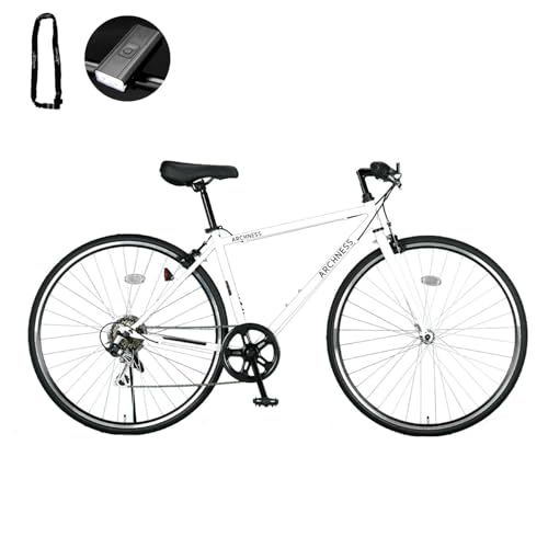 自転車 クロスバイク 27インチ 700X28Cタイヤ シマノ7段変速 ギア 前後キャリパーブレーキ 通勤 通学CRB7007-3