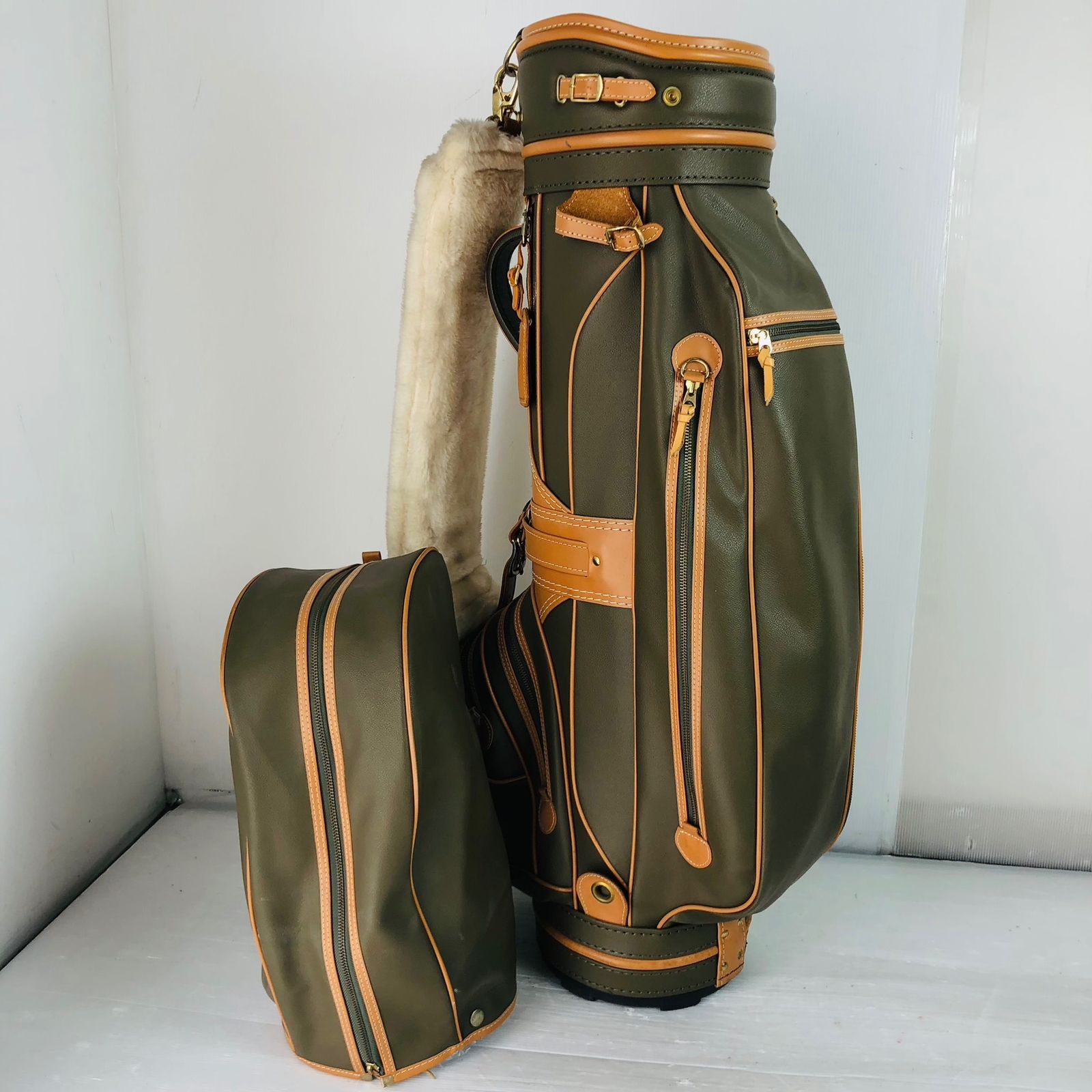 TRUSSARDI トラサルディ ゴルフ キャディバッグ ゴルフバッグ カート 