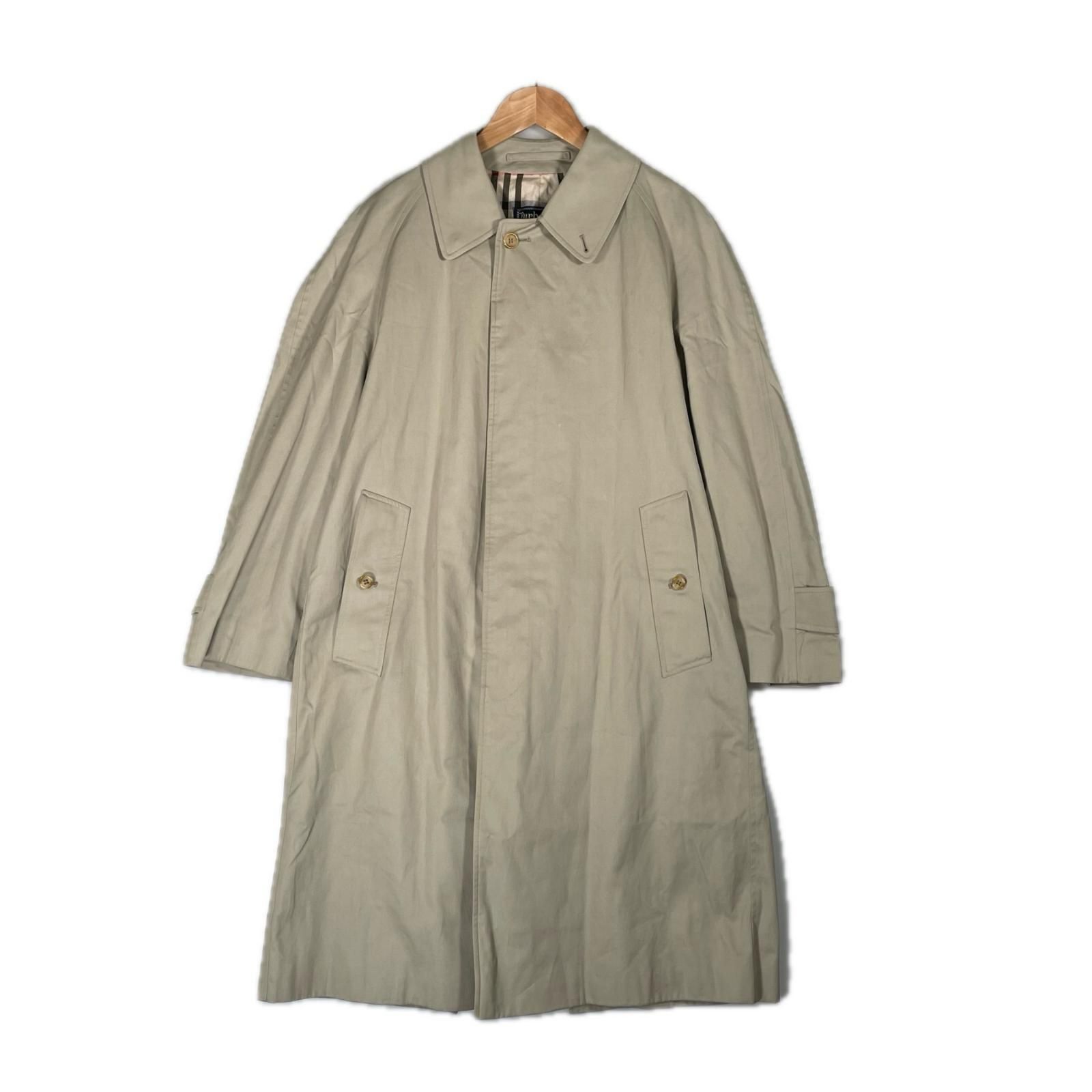 美品 BURBERRY バーバリー コットン100% C100 ノヴァチェック 秋冬 AW ステンカラーコート コットン ベージュ メンズ【古着】【中古】【送料無料】 美品 BURBERRY バーバリー コットン100% C100 ノヴァチェック 秋冬 AW