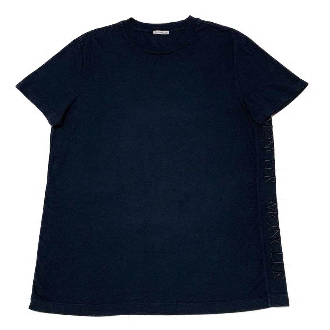 〔美品〕モンクレール　サイドロゴ　ブラック　XL Tシャツ　国内正規品 5S76 モンクレール サイドロゴ ブラック XL Tシャツ 国内正規品 5S76 - メルカリ
