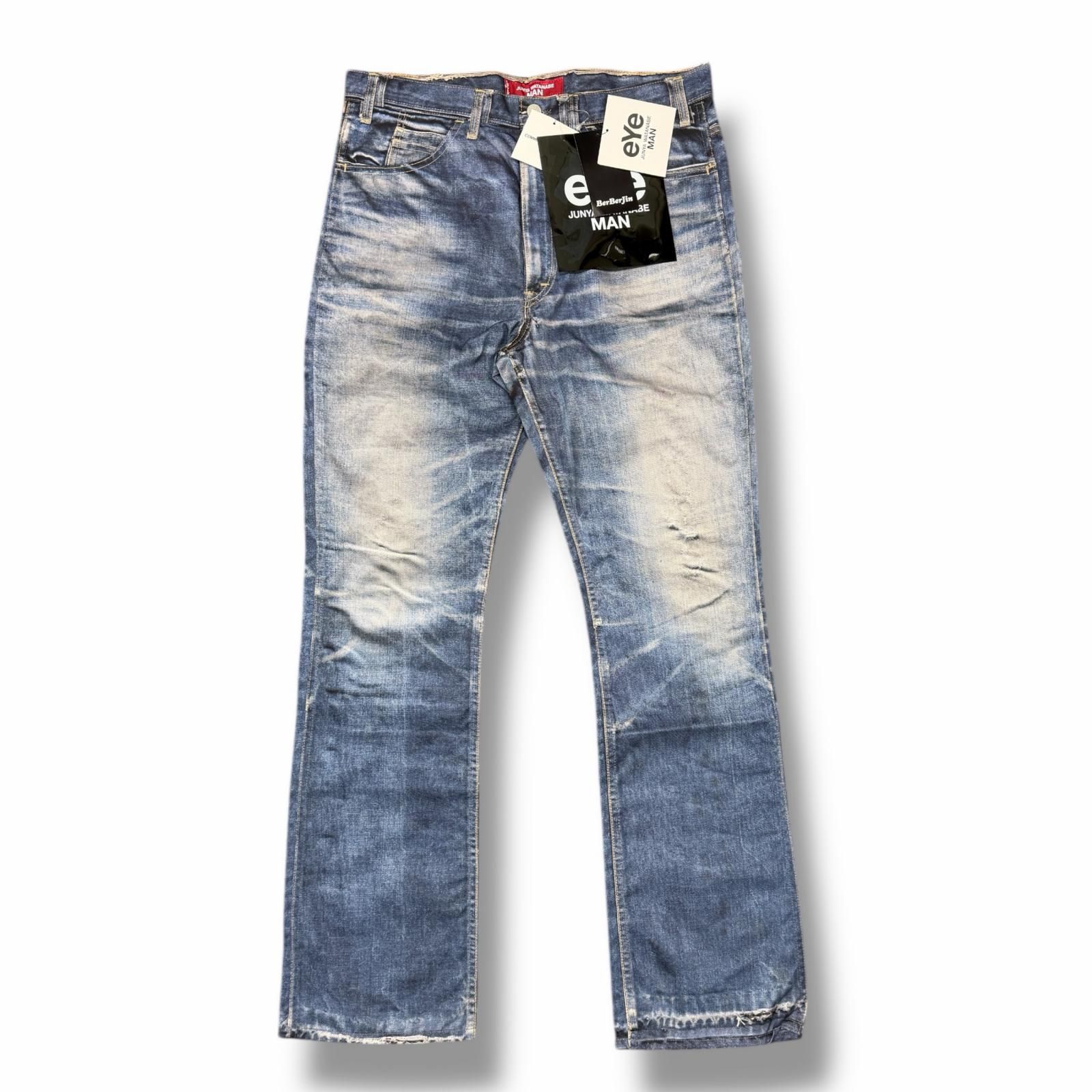 未使用 eYe JUNYA WATANABE MAN  × Levi's 25SS 607Eブーツカットパンツ プリントデニムパンツ ベルベルジン アイジュンヤワタナベマン  × リーバイス WO-P918-100 インディゴ M （11209M） 未使用 eYe JUNYA WATANABE MAN × Levi's 25SS 607Eブーツカットパンツ