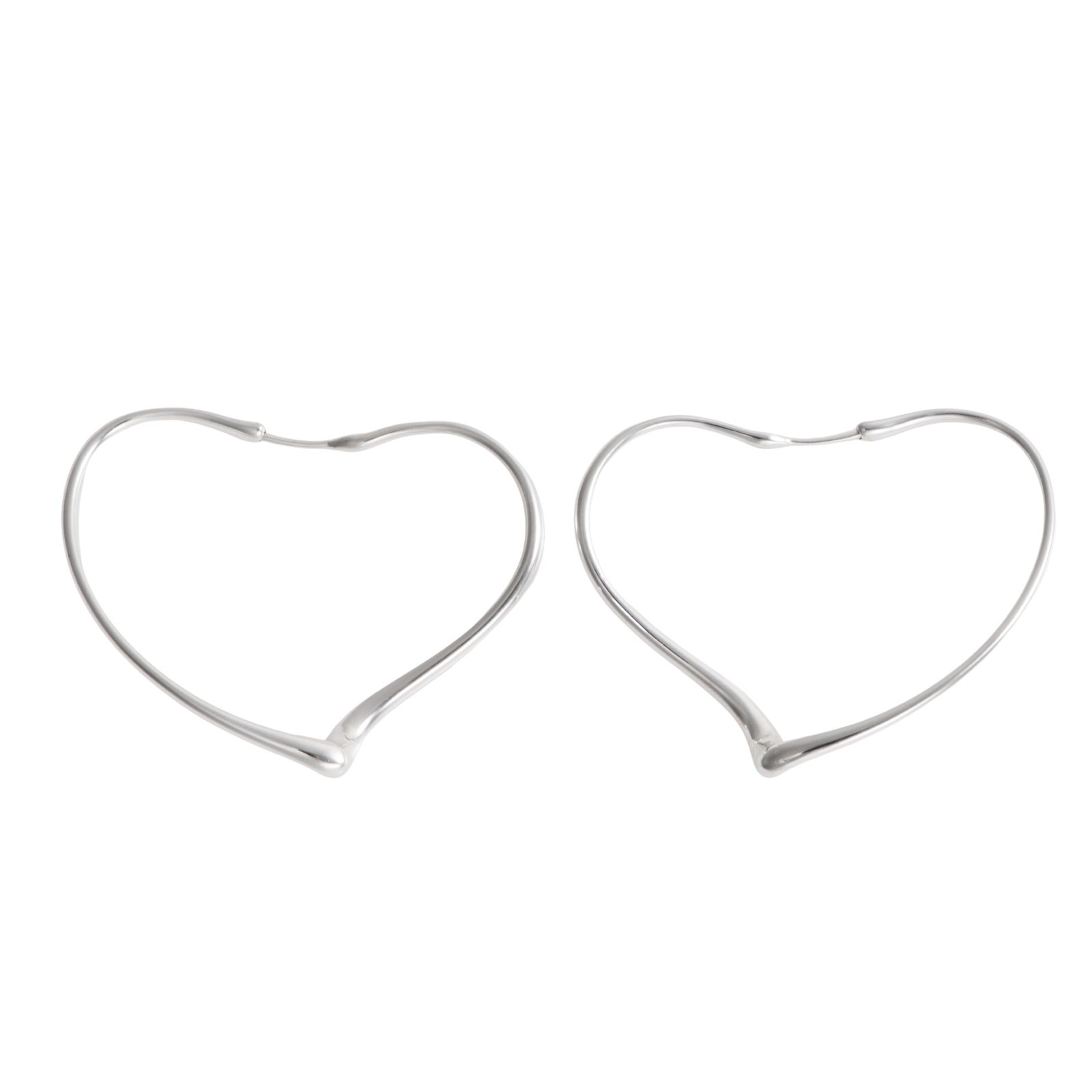 TIFFANY&Co. ティファニー オープンハート フープ ピアス ミディアム 