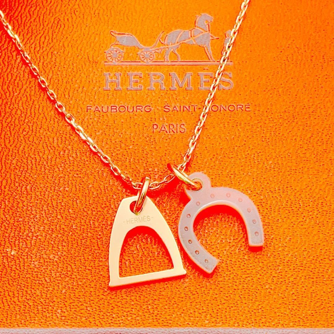 ◇エルメス◇ アミュレット エスケトル ホース ネックレス バッファローホーン ◇エルメス◇HERMES アミュレット エスケトル ホース ネックレス