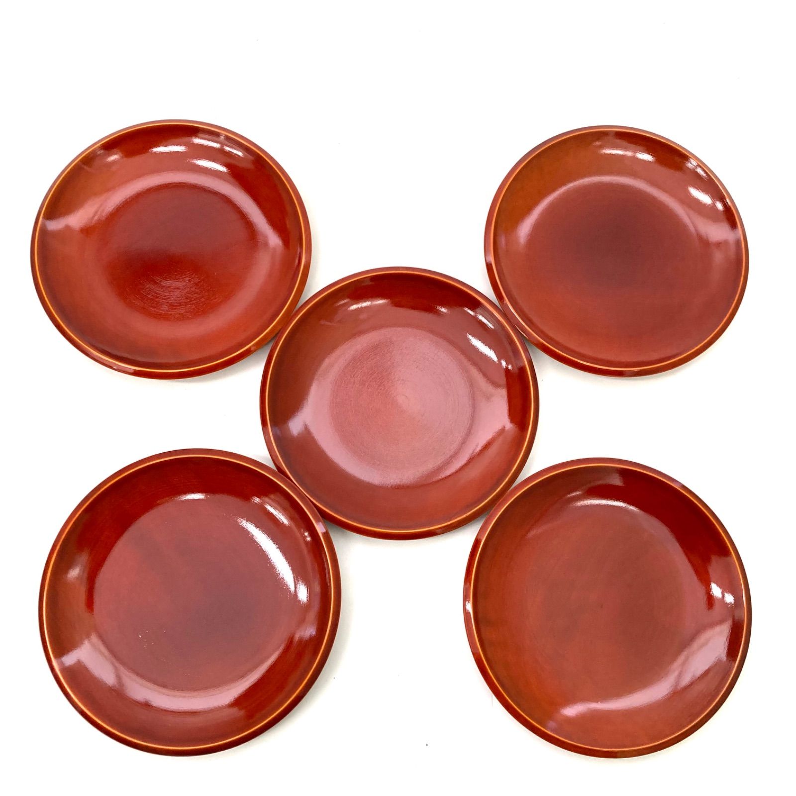 飛騨 春慶塗】未使用品 木箱入り 大皿 中皿 小皿 箸 セット 5組
