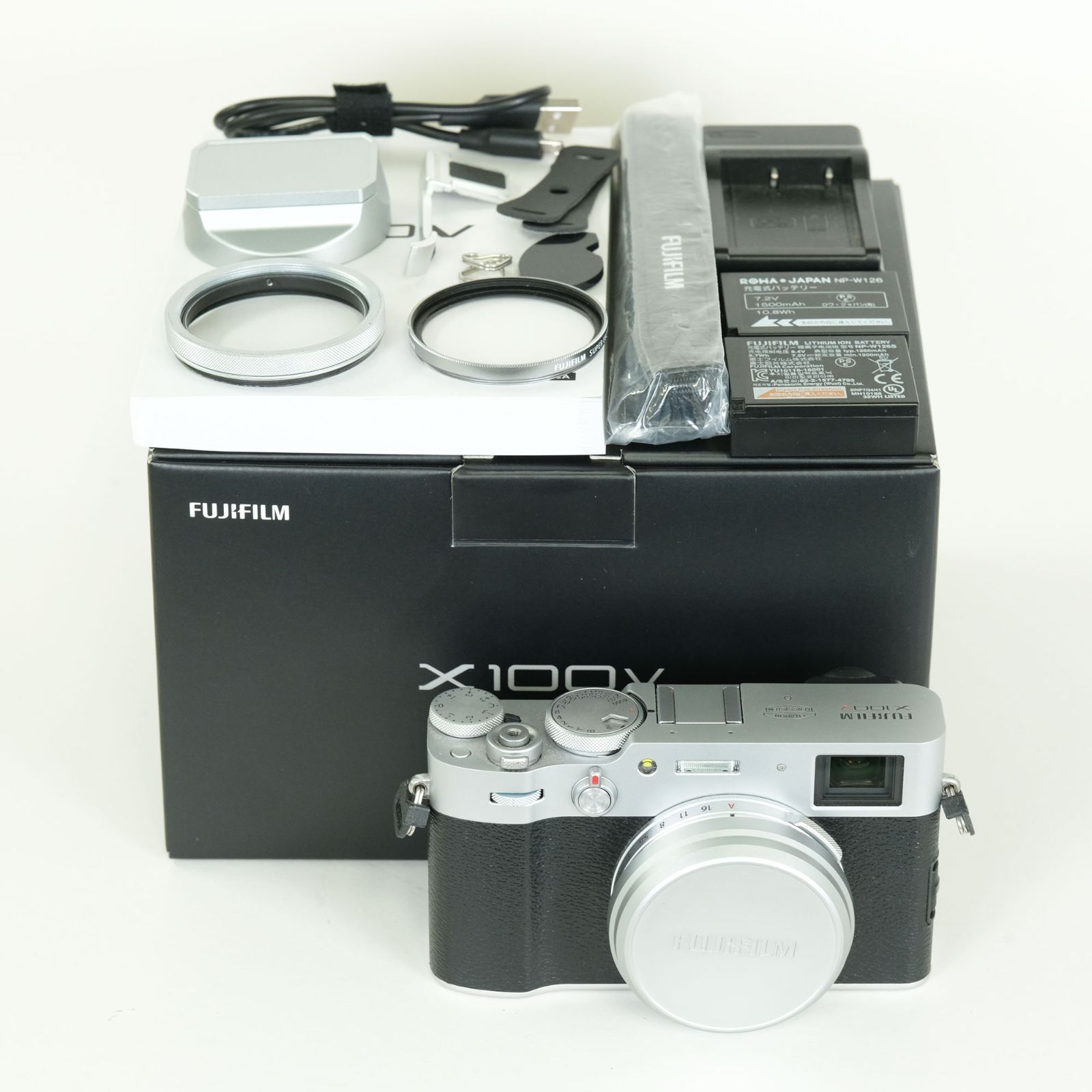 fujifilmx100v/中古品/シルバー/付属品多々有り/SDカード付き | CCU.IS