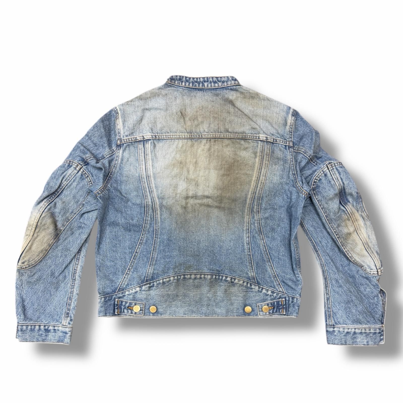 参考上代68200円 未使用 NVRFRGT 25SS DENIM MOTORCYCLE JACKET デニム 