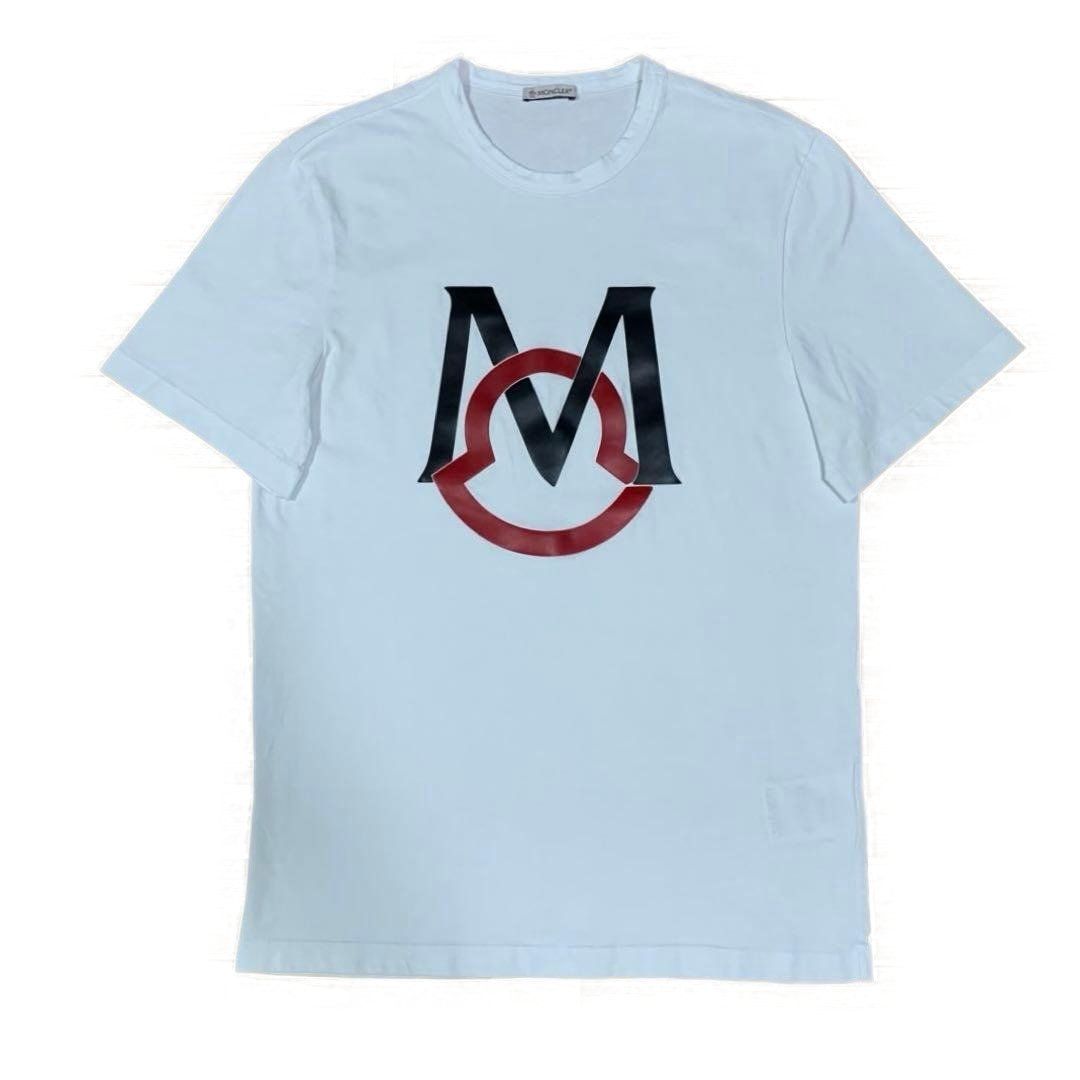 モンクレール ロゴプリント ホワイト S Tシャツ 5S79 - メルカリ