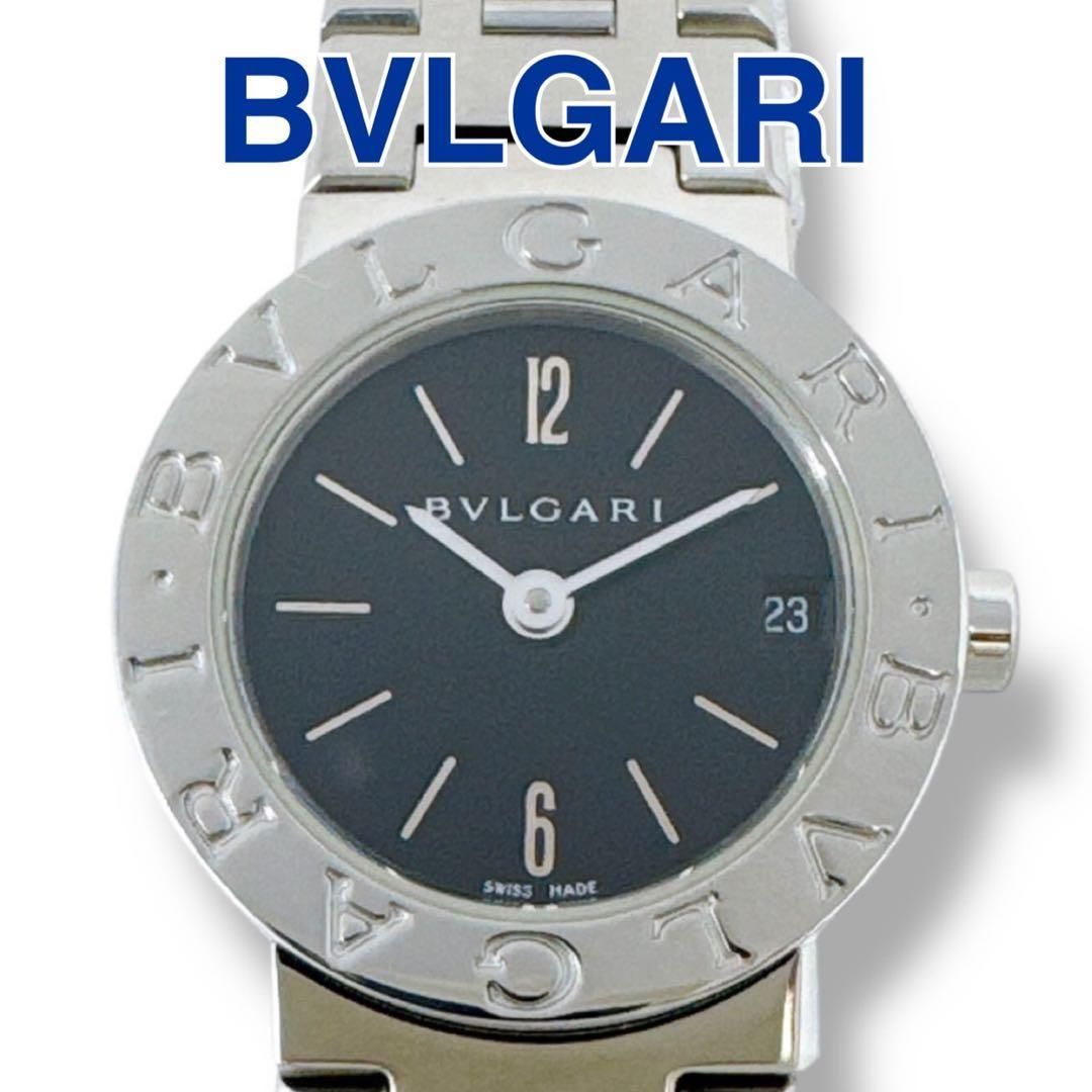 ブルガリ BVLGARI BB23SS ブラック文字盤 黒 クォーツ クオーツ デイト 