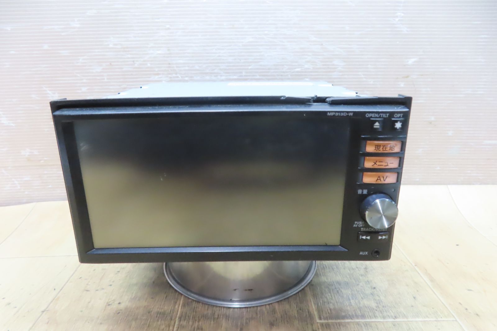 ☆F5855⁄日産純正 MP313D-W SDナビ 地デジTVフルセグ内蔵 日産純正