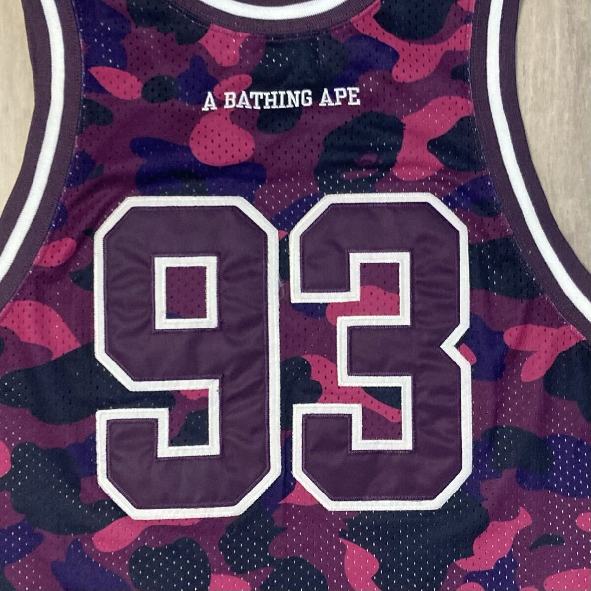 PURPLE CAMO BASKETBALL TANK TOP Sサイズ a bathing ape BAPE エイプ