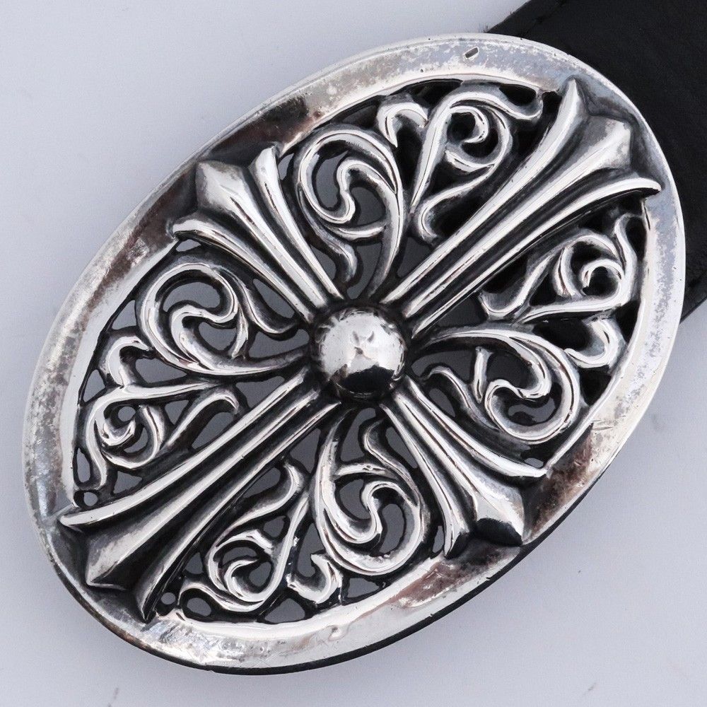CHROME HEARTS クラシック オーバルクロス バックル 1.5 プレーン