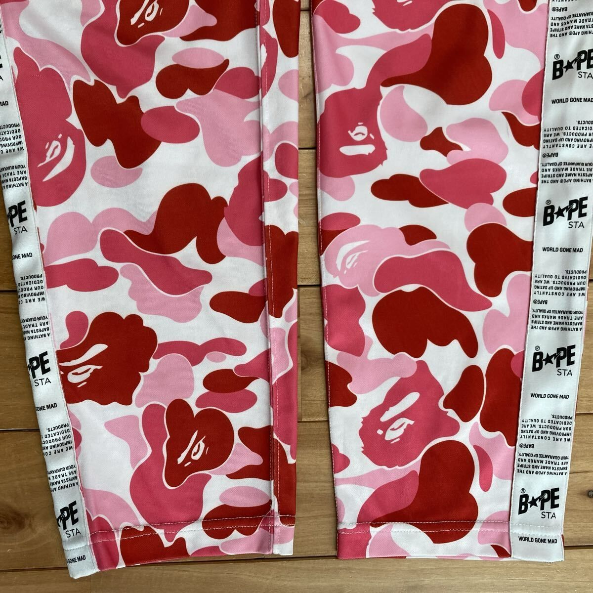 ABC CAMO PINK BAPE STA TAPE JERSEY PANTS Mサイズ a bathing ape 