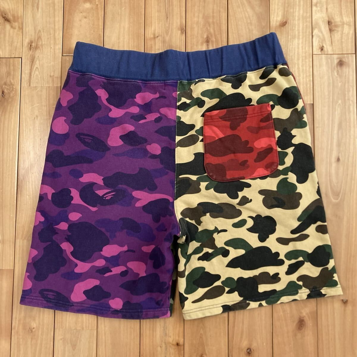 ☆2XL☆ Mix Camo シャーク ハーフパンツ a bathing ape BAPE shark