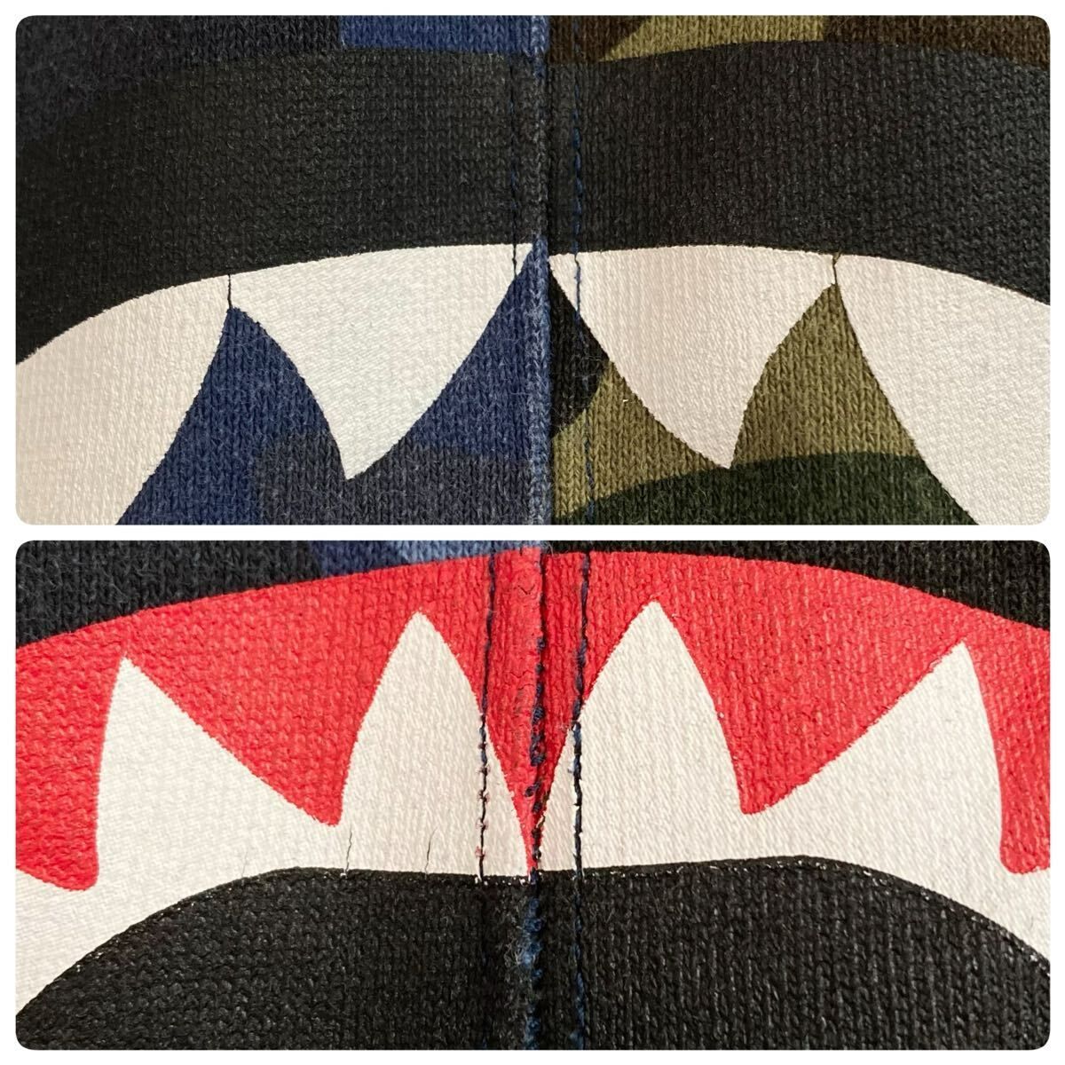 ☆2XL☆ Mix Camo シャーク ハーフパンツ a bathing ape BAPE shark