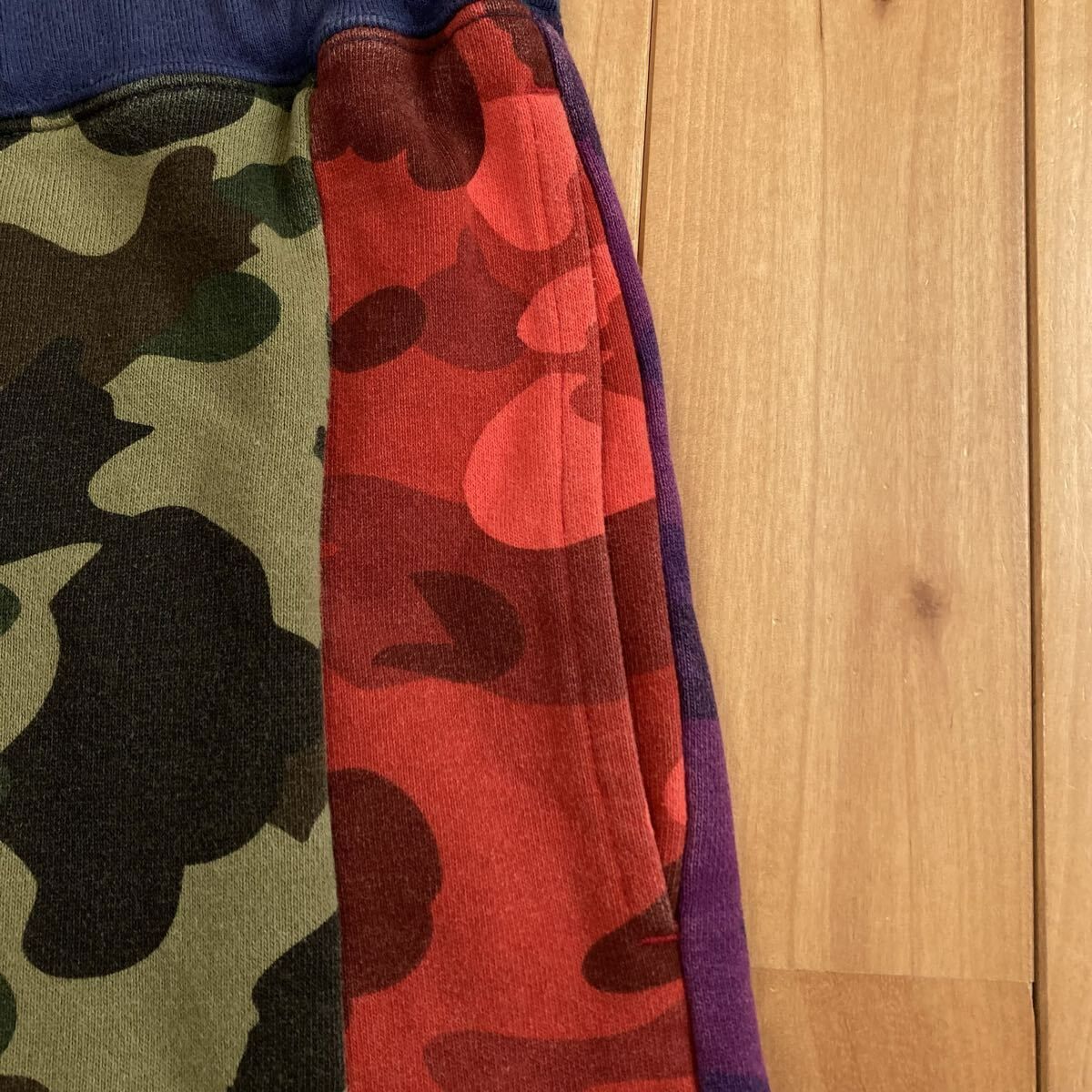 ☆2XL☆ Mix Camo シャーク ハーフパンツ a bathing ape BAPE shark