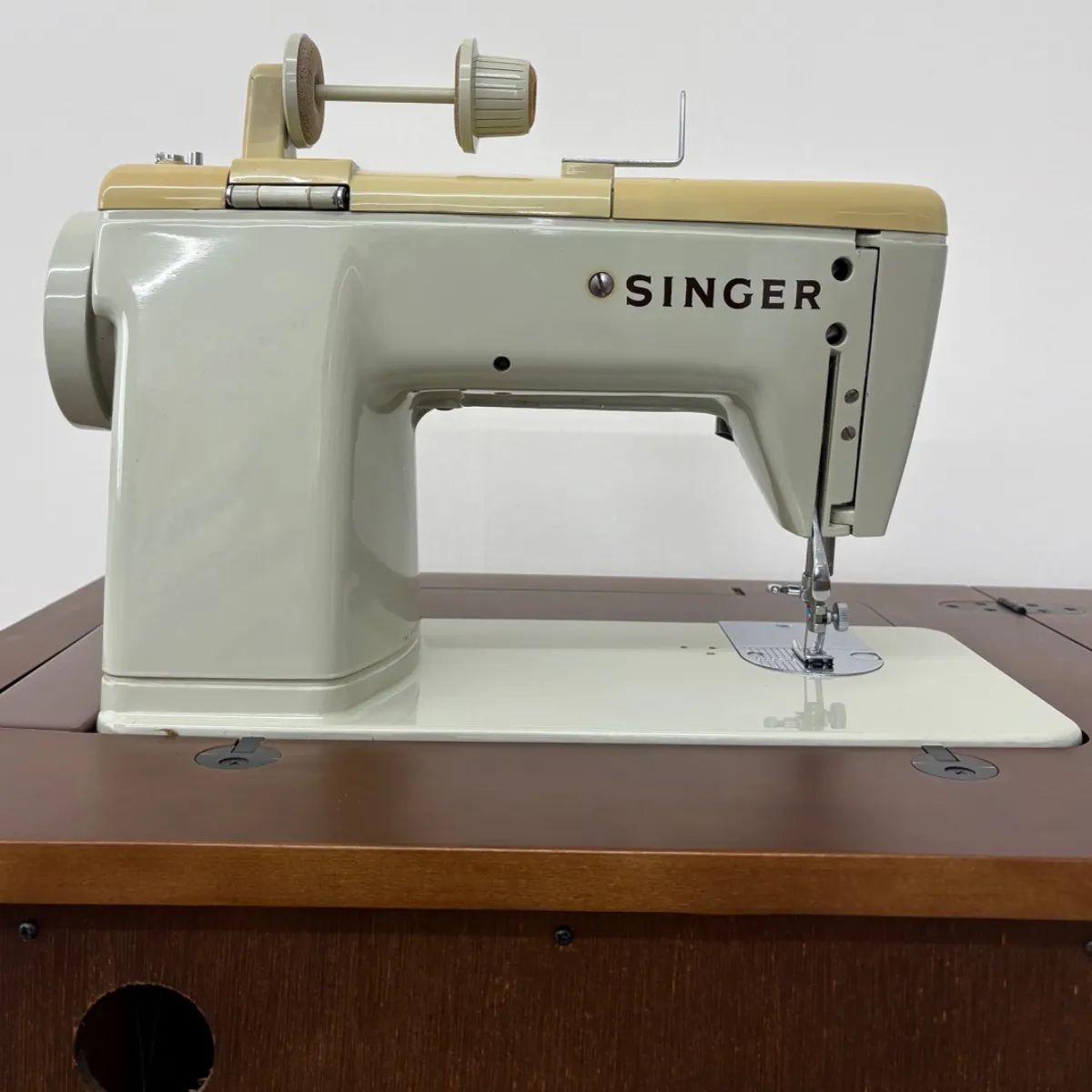 SINGER ヴィンテージ 足踏みミシン キャビネット型収納テーブル