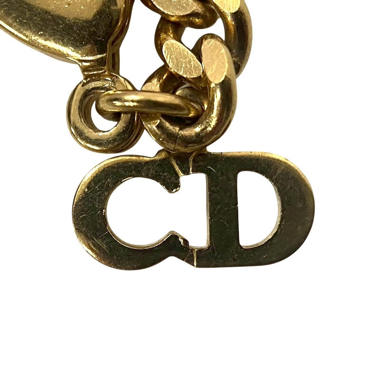 Vintage Dior CDロゴ　喜平チェーン　ネックレス　ゴールド　ロング Dior】CDロゴ ロング ネックレス ゴールド/金 カラー 喜平 チェーン