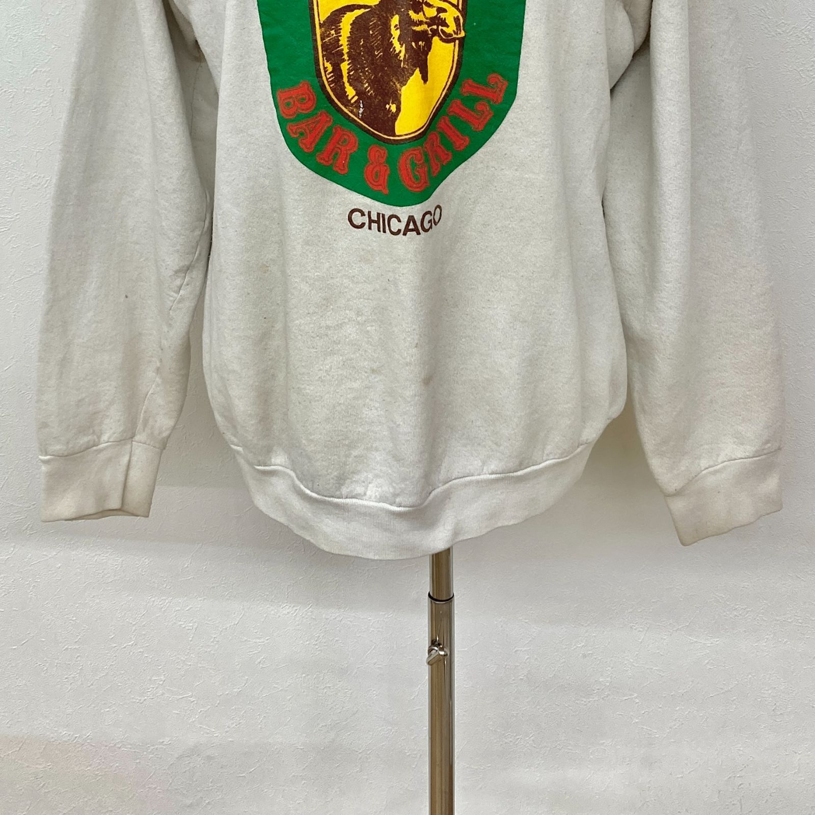 希少2XL 90s USA製 フルーツオブザルーム スウェット ホワイト 