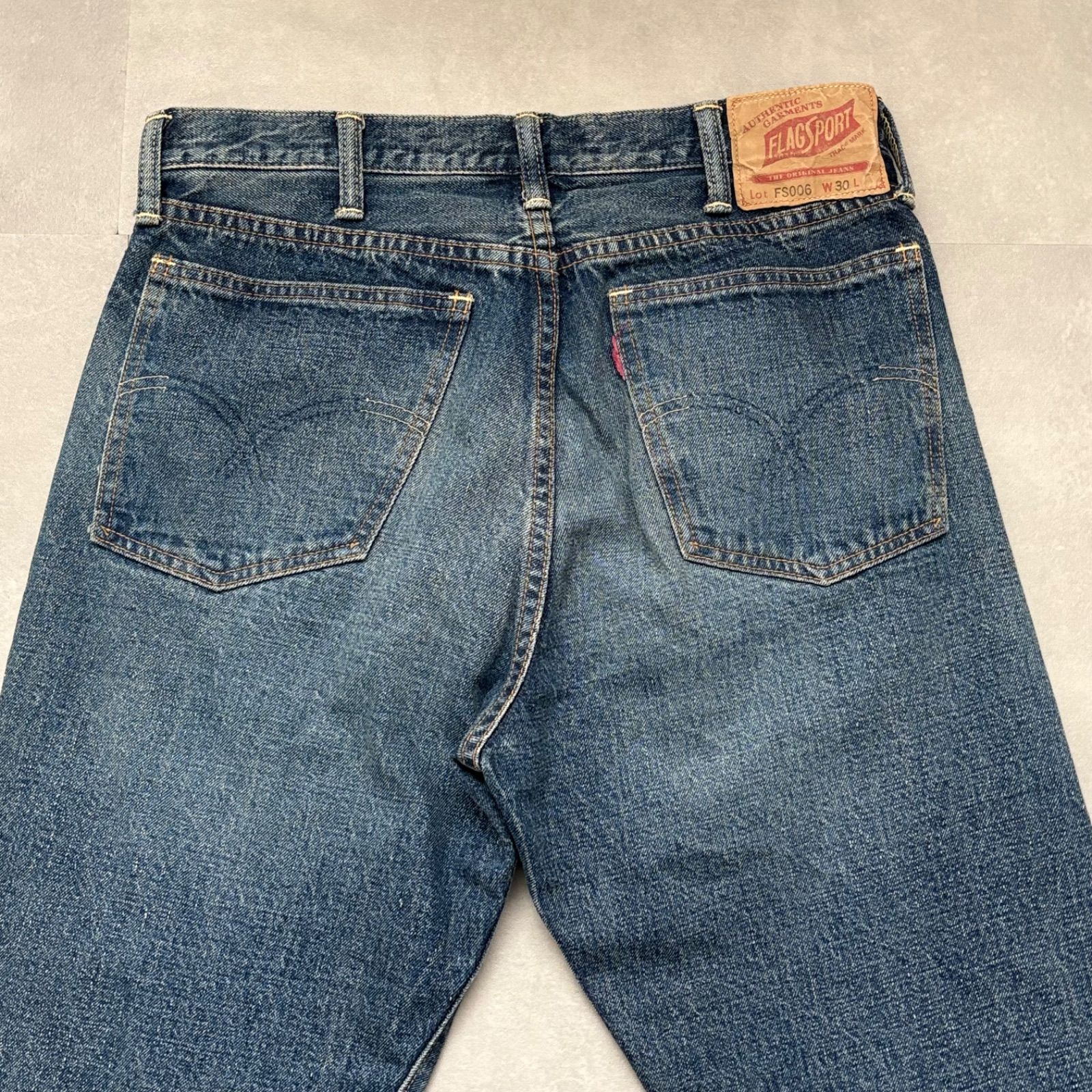 美品】ウエアハウス セコハン FLAG SPORT FS006 デニムパンツ W30 