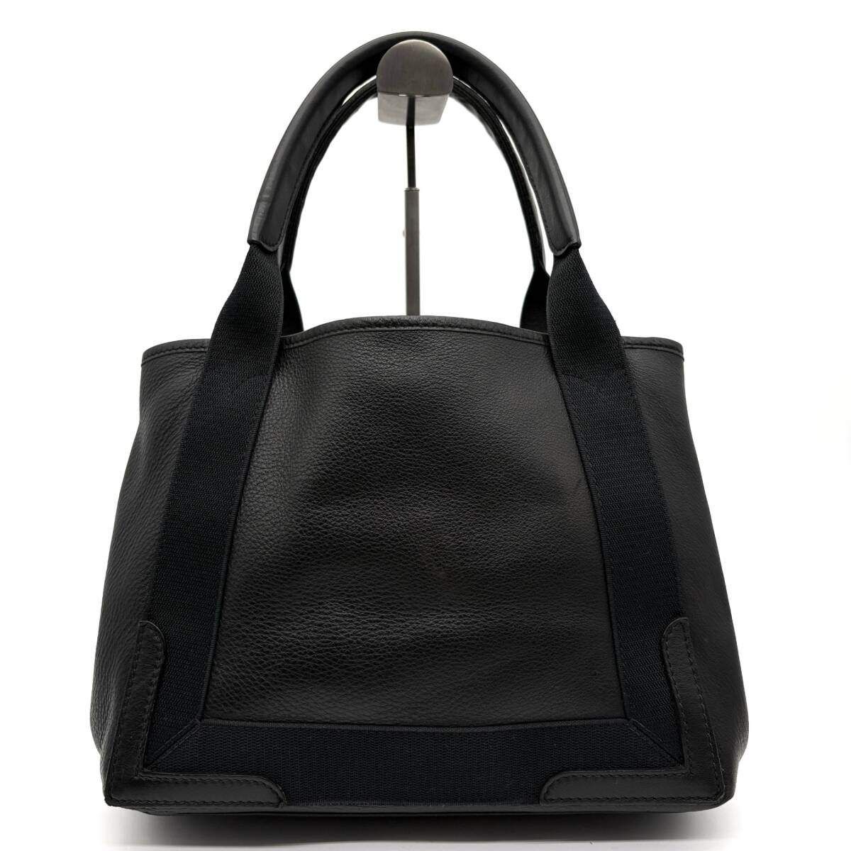 極美品 BALENCIAGA バレンシアガ ネイビーカバスS トートバッグ 