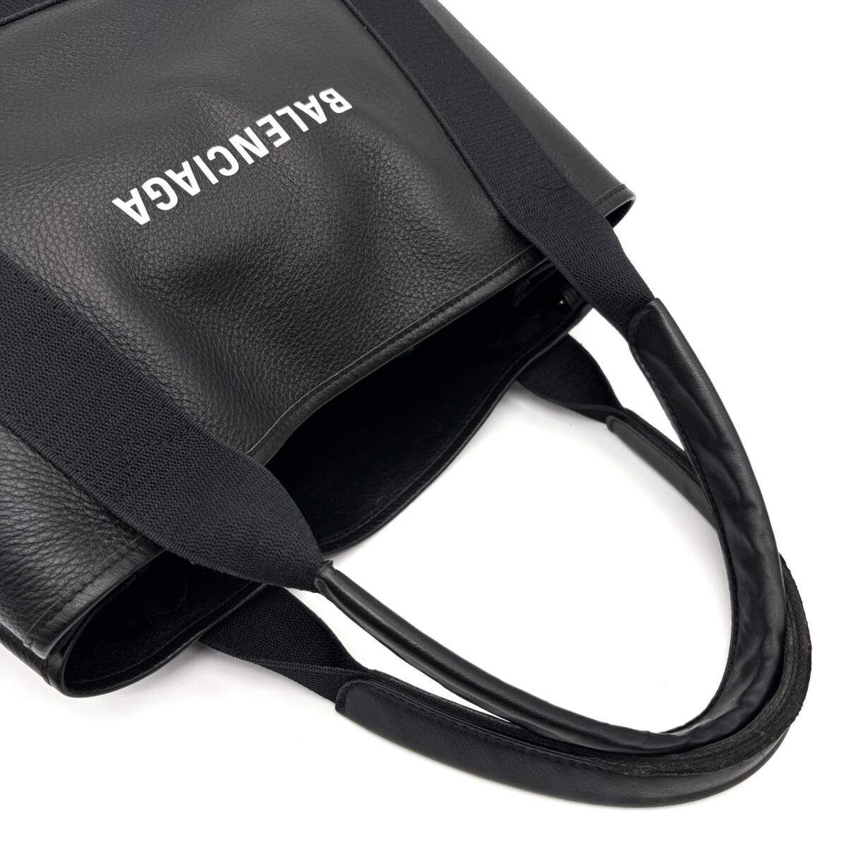 極美品 BALENCIAGA バレンシアガ ネイビーカバスS トートバッグ 