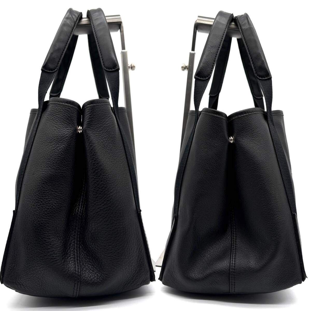極美品 BALENCIAGA バレンシアガ ネイビーカバスS トートバッグ 