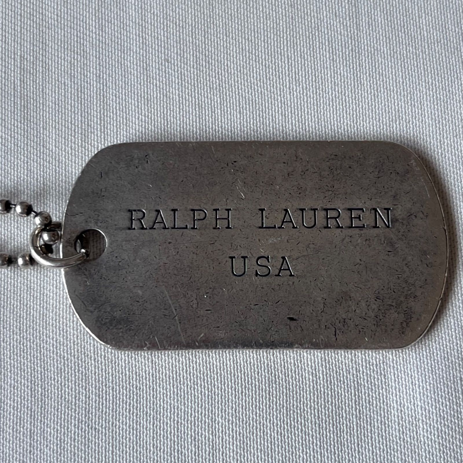 RALPH LAUREN USA ネックレス ドッグタグ ボールチェーン ラルフローレン ralph lauren ネックレス ドッグタグ ボールチェーン