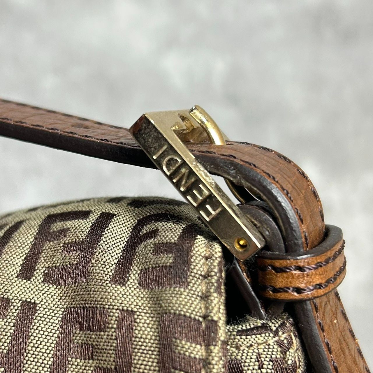 VINTAGE FENDI フェンディ FENDI マンマバケット ズッキーノ柄 ズッカ 