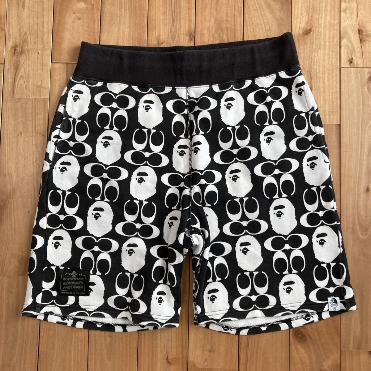 COACH × BAPE スウェット ハーフパンツ Lサイズ a bathing ape sweat