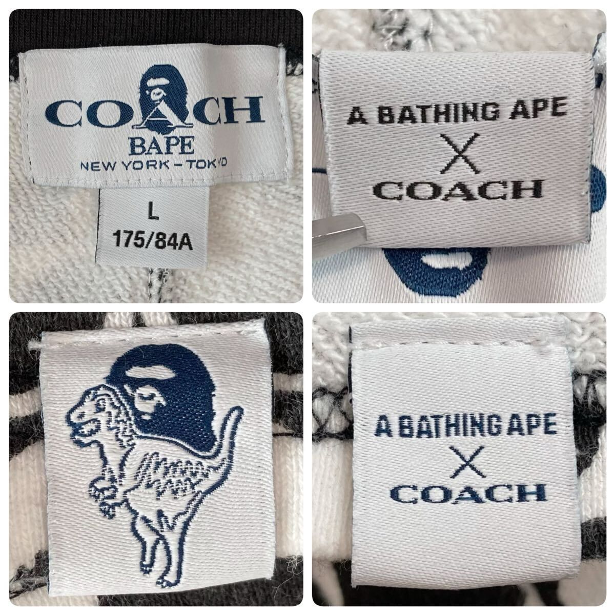 COACH × BAPE スウェット ハーフパンツ Lサイズ a bathing ape sweat