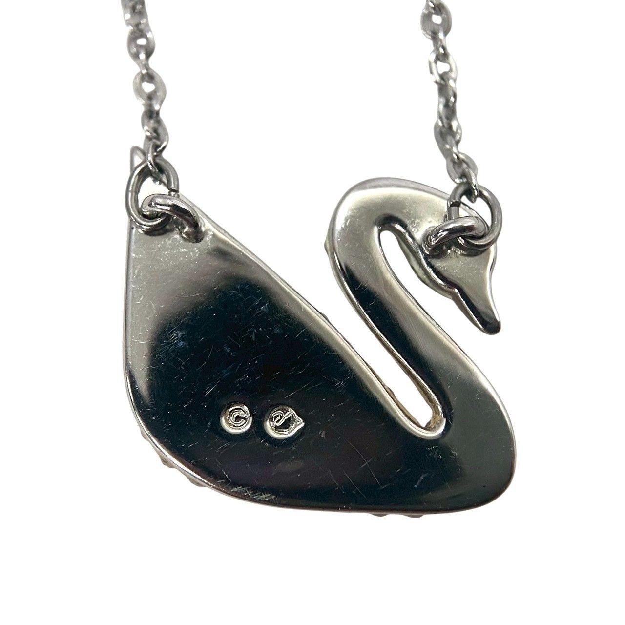 SWAROVSKI】スワン ネックレス グラデーション ラインストーン 