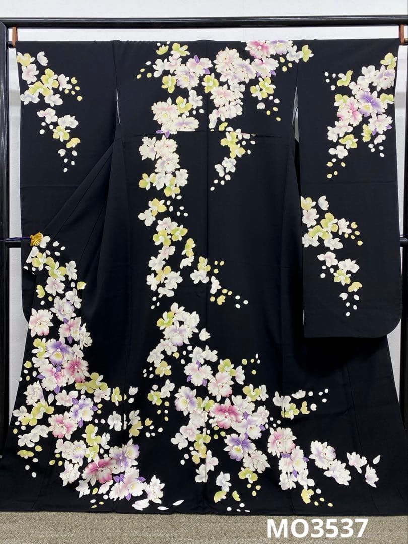 振袖 蘭 金彩 ちりめん 身丈169cm 撥水加工済 MO3537 - メルカリ
