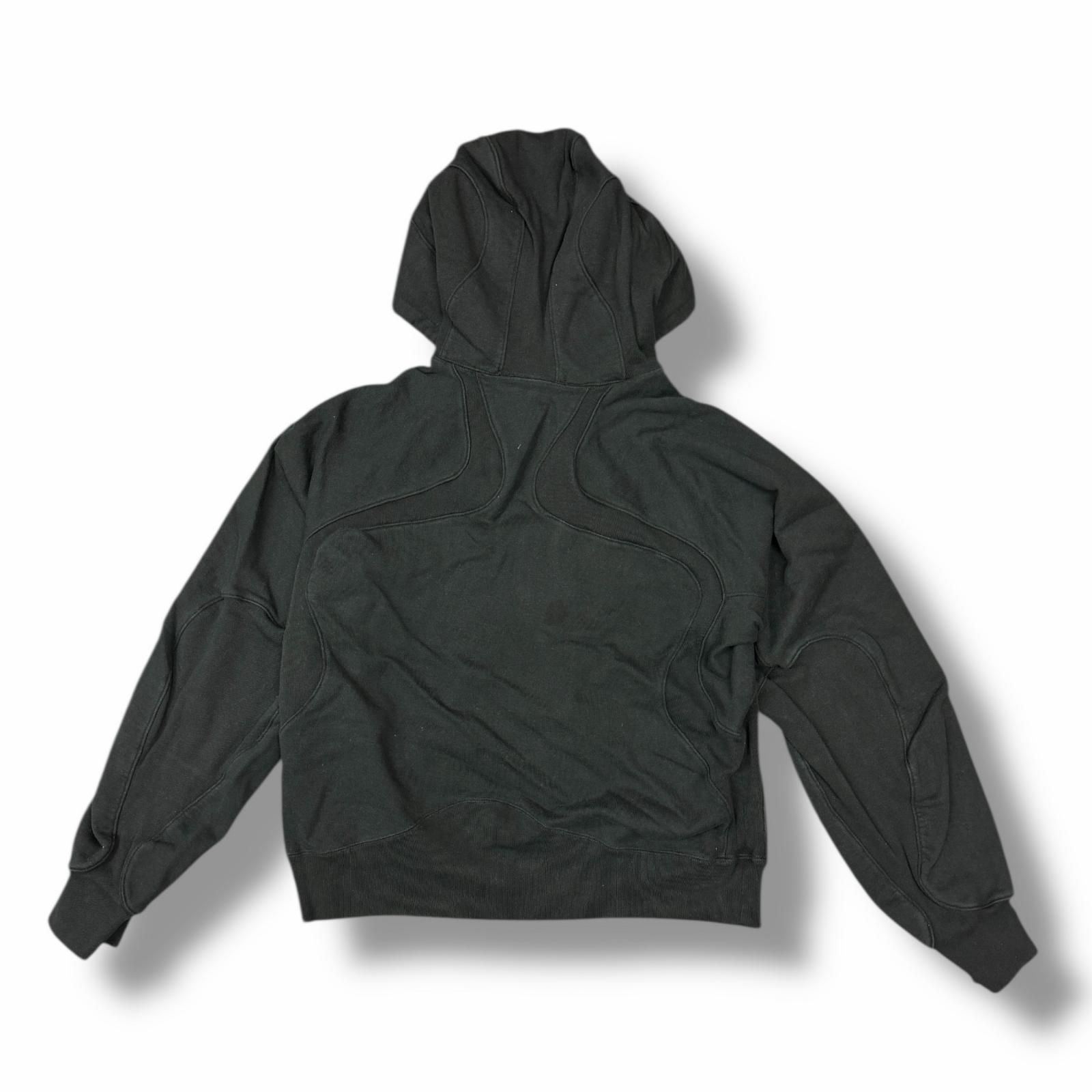 参考上代46200円 NVRFRGT 25SS PANELLED ZIP UP HOODIE パネルジップ 