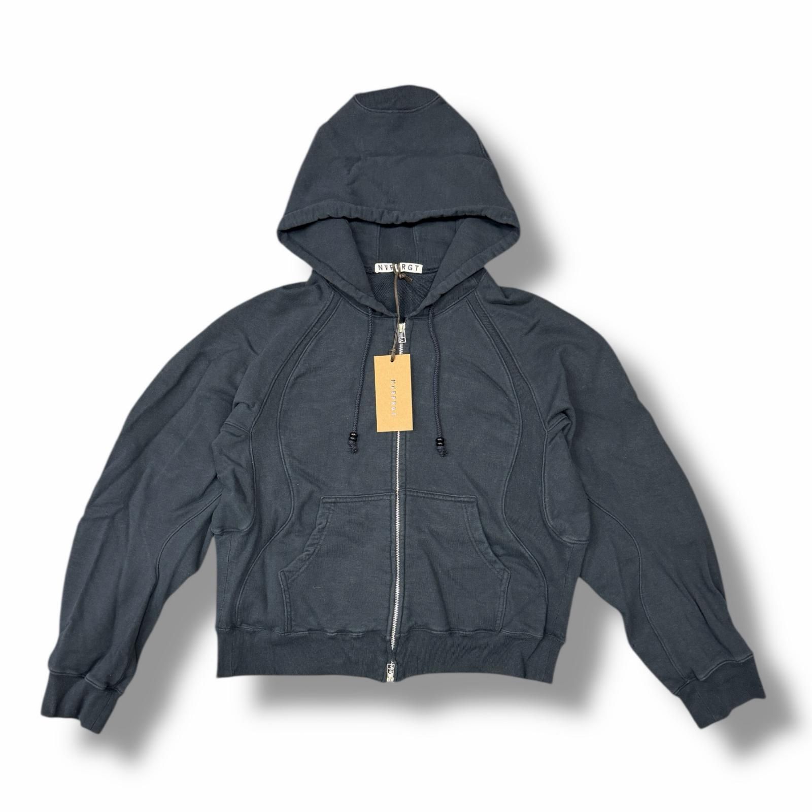 参考上代46200円 未使用 NVRFRGT 25SS PANELLED ZIP UP HOODIE パネル 