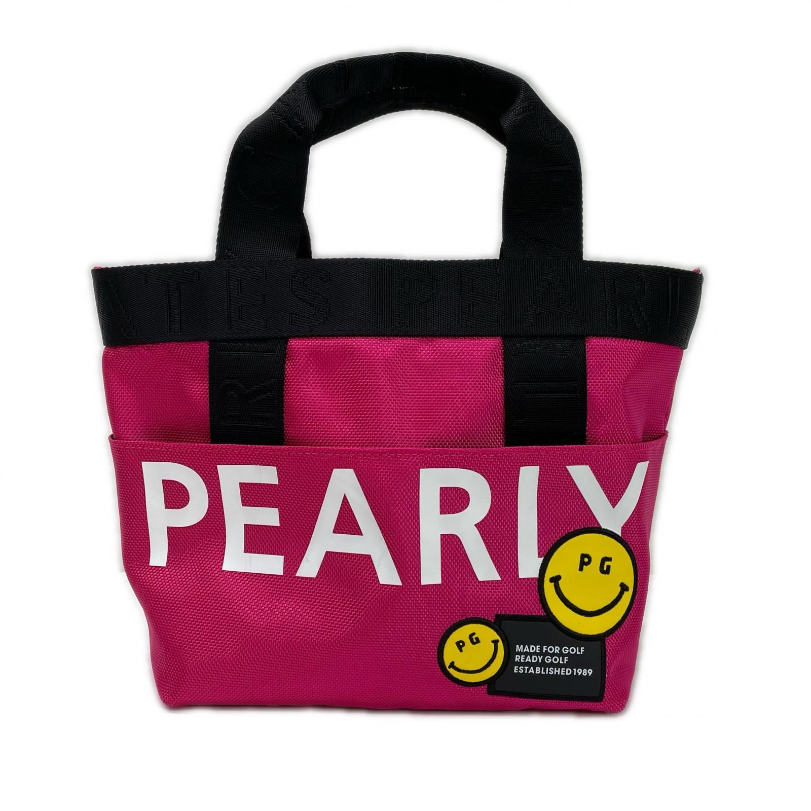 PEARLY GATES スマイリーフェイス カートバッグ パーリーゲイツ PEARLY GATES カートバッグ ピンク Smile! Smile