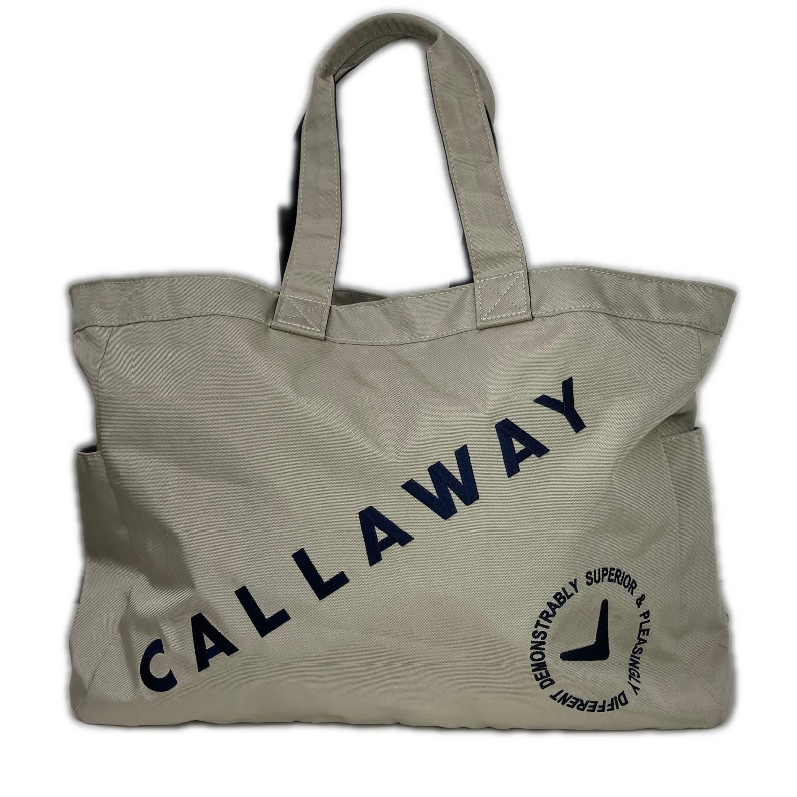 ゴルフ キャロウェイ Callaway トート型ボストンバッグ ベージュ