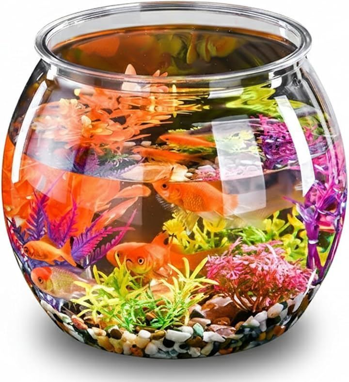 EVOX 金魚鉢 プラスチック 水槽 メダカ 容器 飼育 アクリル 