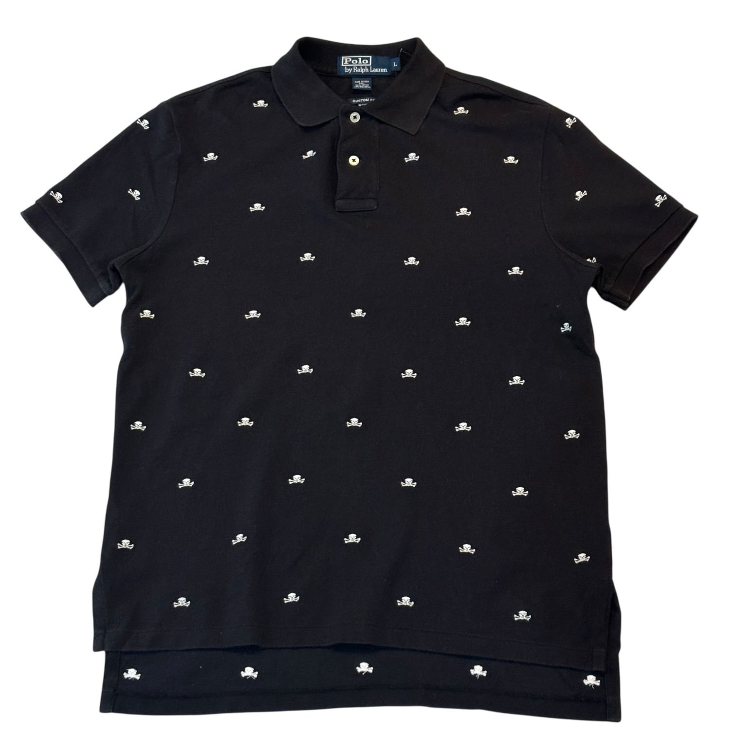 00s Polo Ralph Lauren SKULL POLO SHIRT ラルフローレン スカル 総柄
