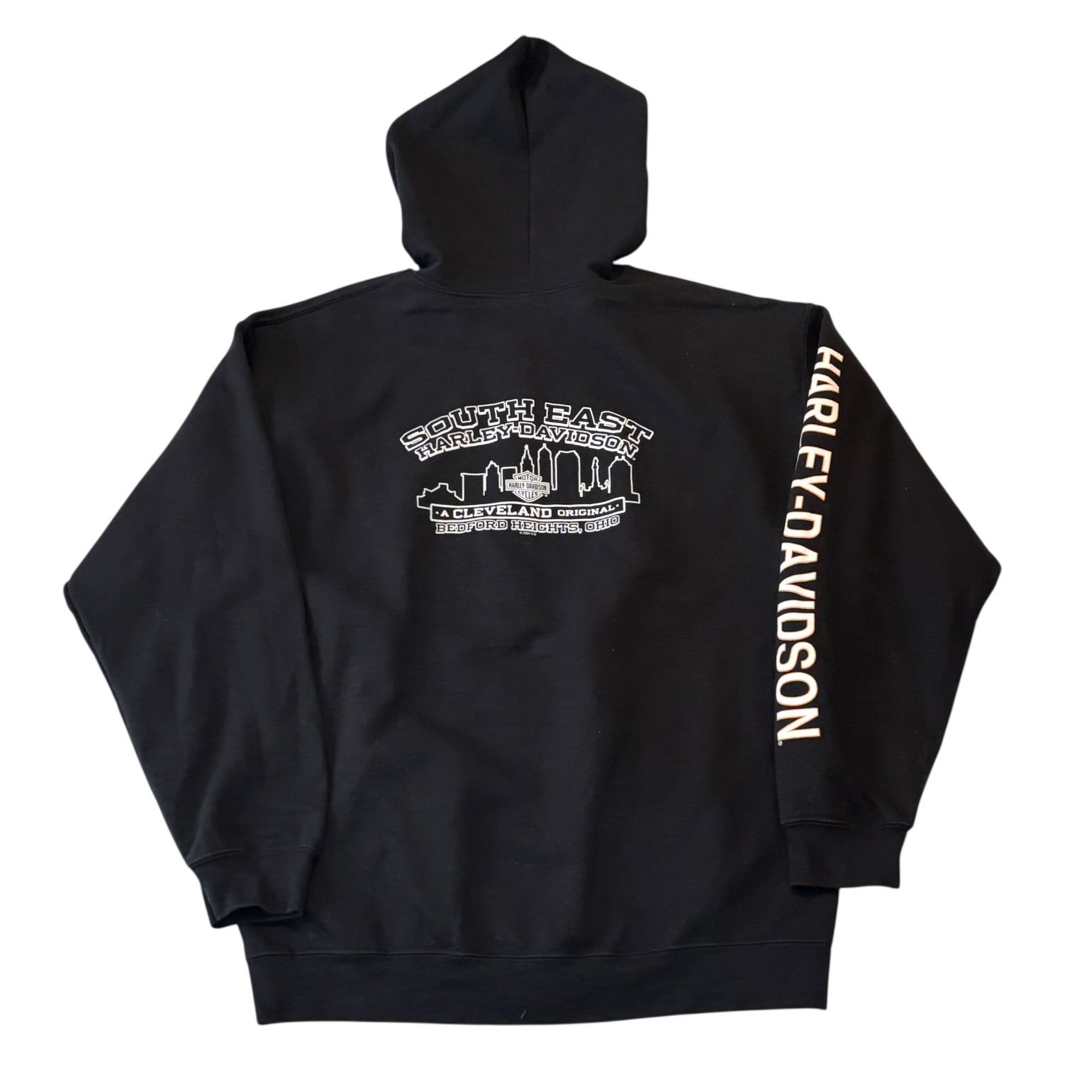 HARLEY-DAVIDSON Zip Hoodie L BLACK ハーレーダビッドソン ジップ 